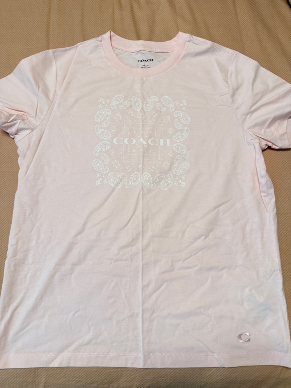 Coach Pale Pink Crewneck Tee